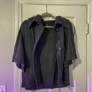 Dark Gray Poncho/Top